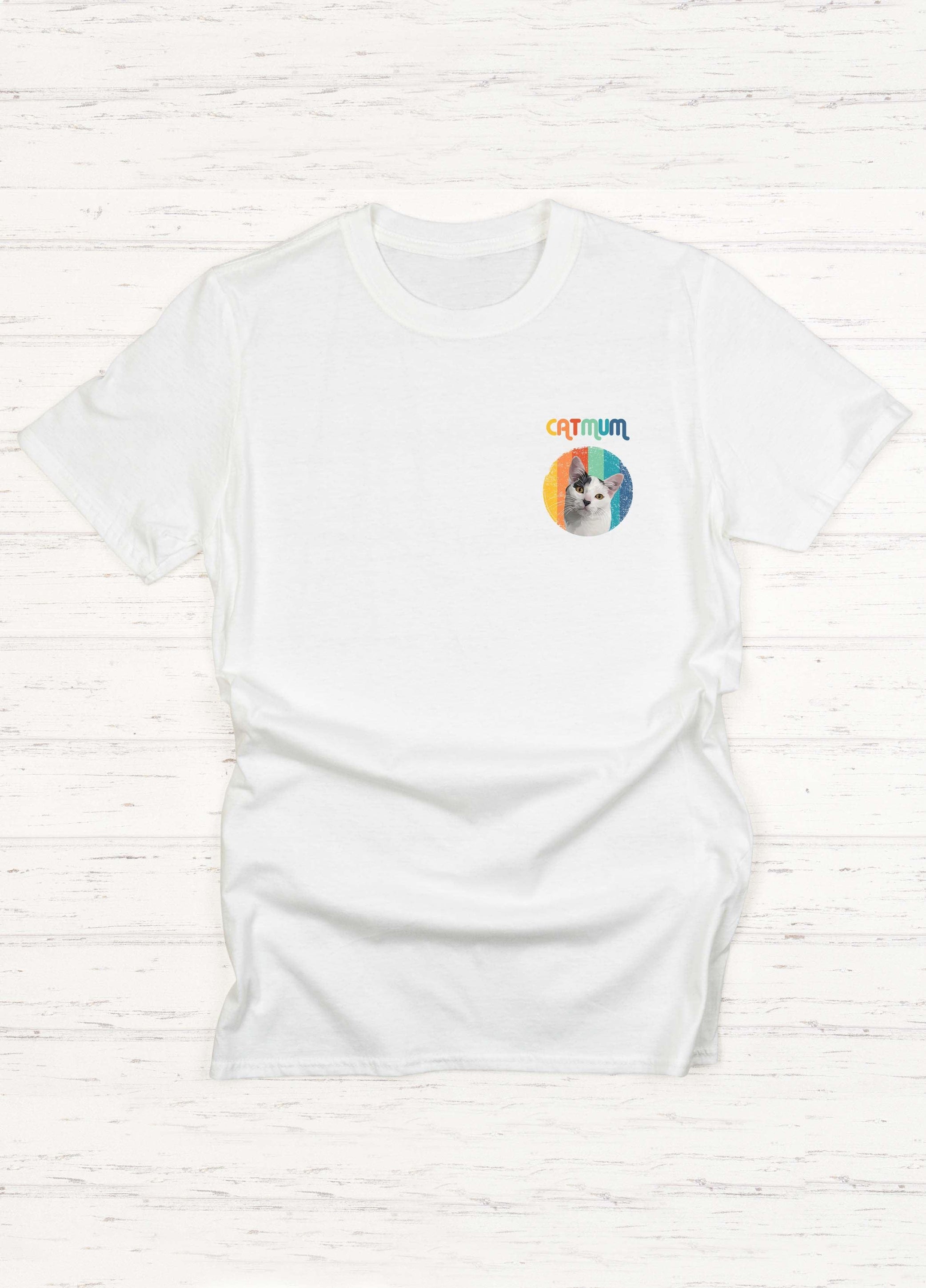 Cat Mum Pocket - Custom Pet TShirt - NextGenPaws Pet Portraits