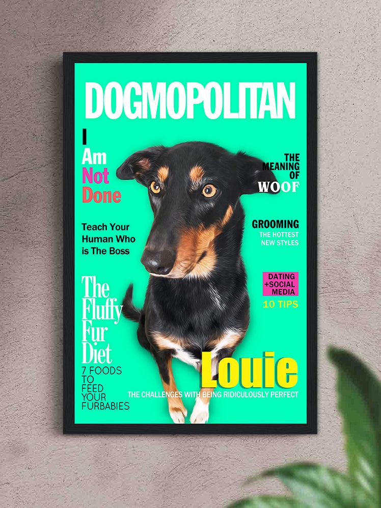 Dog/Catsmopolitan Magazine Cover - Custom Pet Poster - NextGenPaws Pet Portraits
