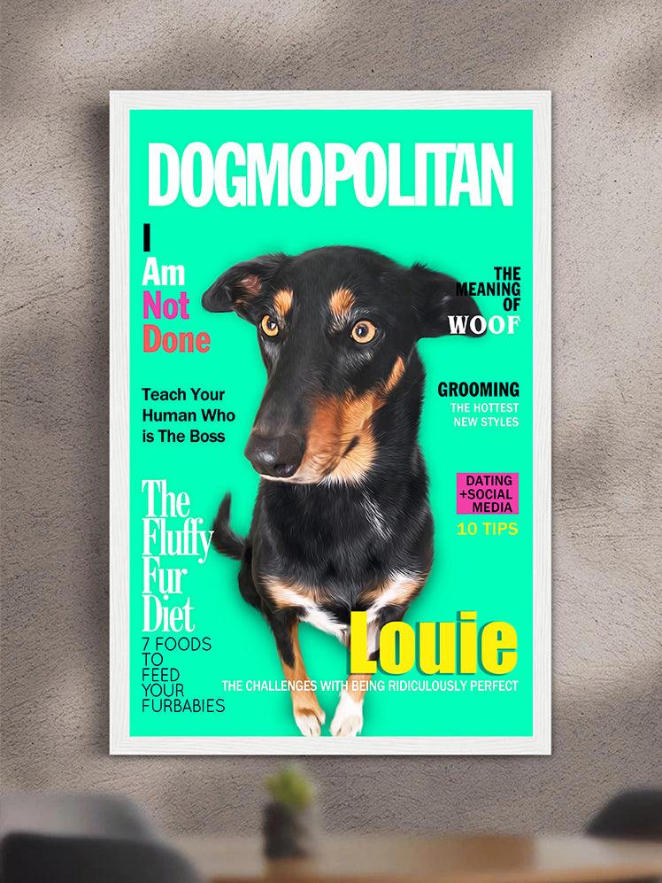 Dog/Catsmopolitan Magazine Cover - Custom Pet Poster - NextGenPaws Pet Portraits