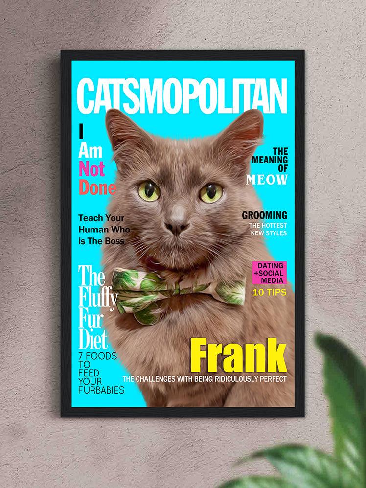 Dog/Catsmopolitan Magazine Cover - Custom Pet Poster - NextGenPaws Pet Portraits