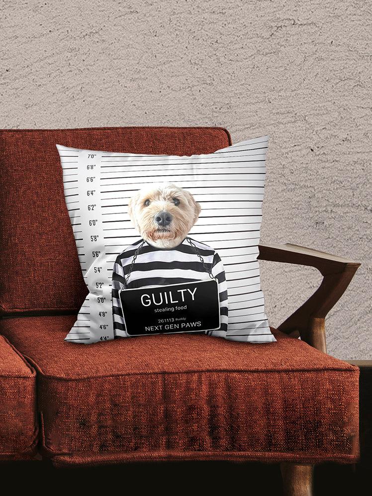 The Convict - Custom Pet Pillow - NextGenPaws Pet Portraits