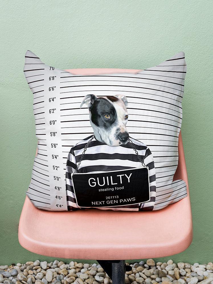 The Convict - Custom Pet Pillow - NextGenPaws Pet Portraits