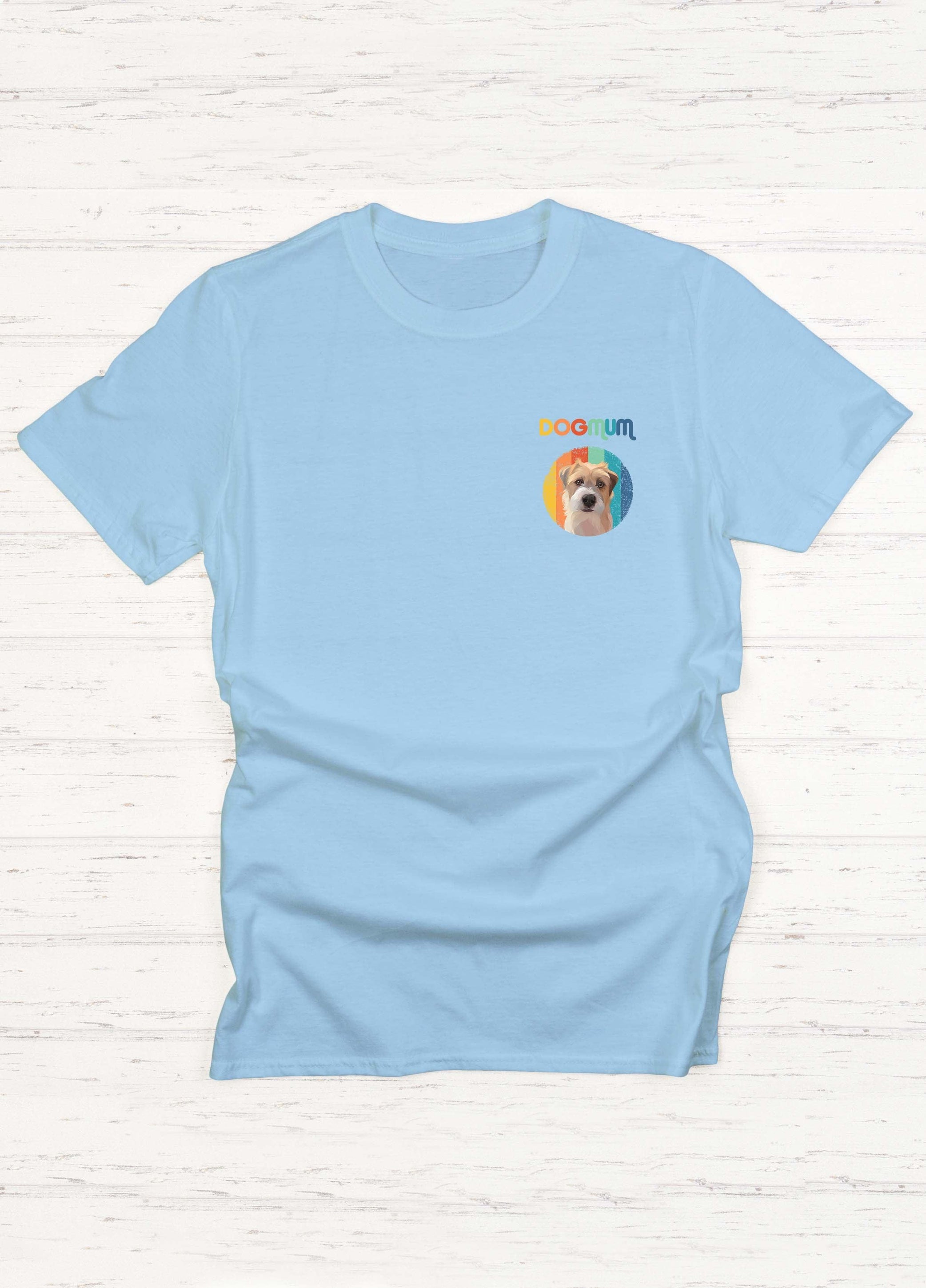 Dog Mum Pocket - Custom Pet TShirt - NextGenPaws Pet Portraits