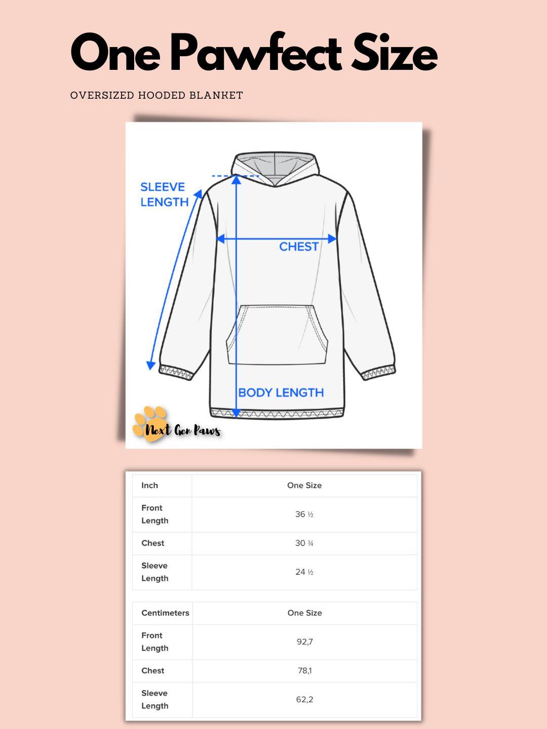 Pawdie Hoodie - Custom Pet Hoodie Blanket - NextGenPaws Pet Portraits