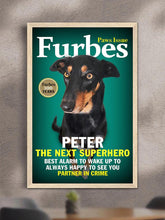 Load image into Gallery viewer, Furbes Magazine Cover - Custom Pet Poster - NextGenPaws Pet Portraits