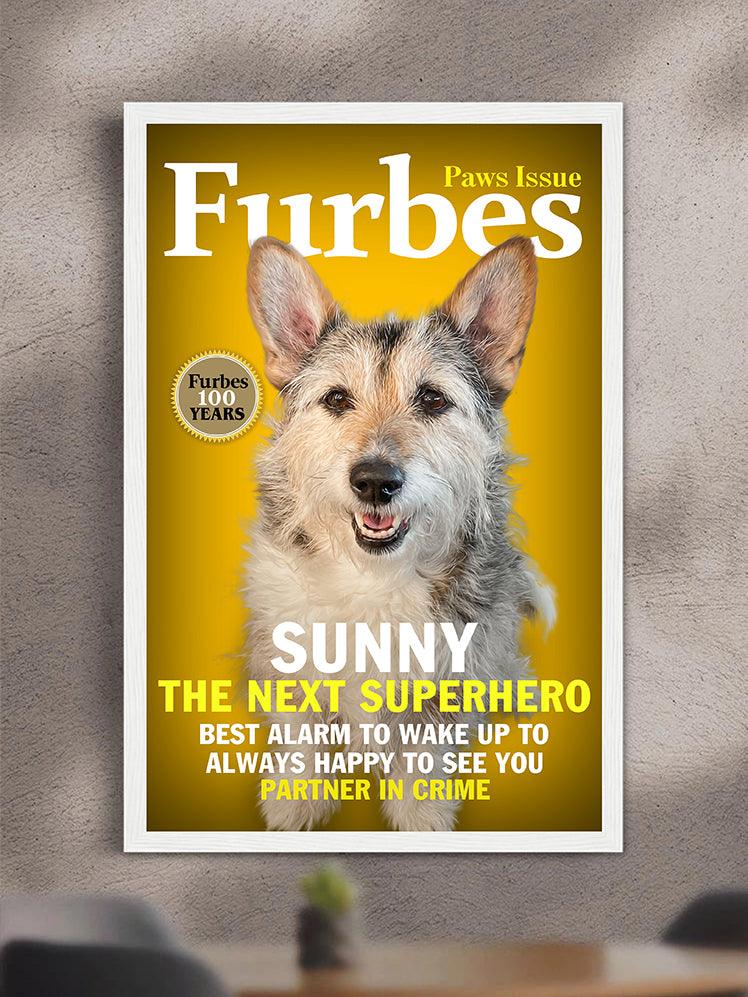Furbes Magazine Cover - Custom Pet Poster - NextGenPaws Pet Portraits