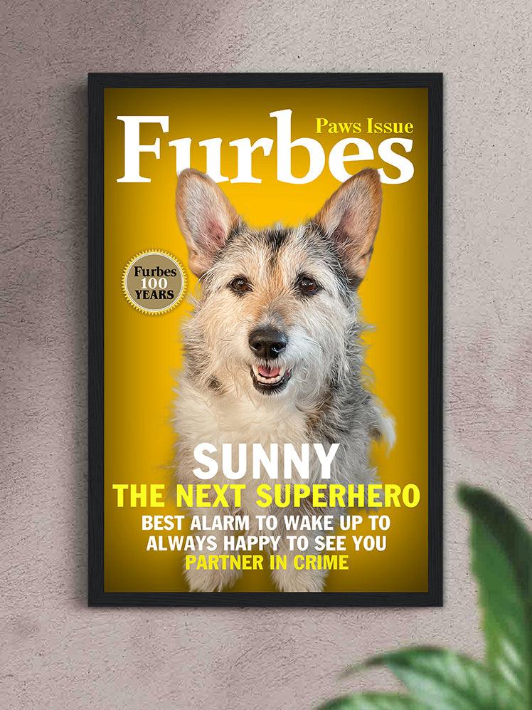 Furbes Magazine Cover - Custom Pet Poster - NextGenPaws Pet Portraits