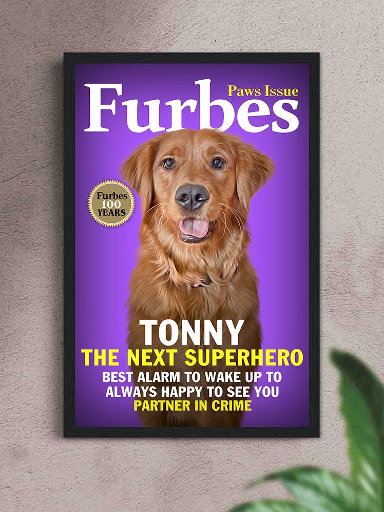 Furbes Magazine Cover - Custom Pet Poster - NextGenPaws Pet Portraits