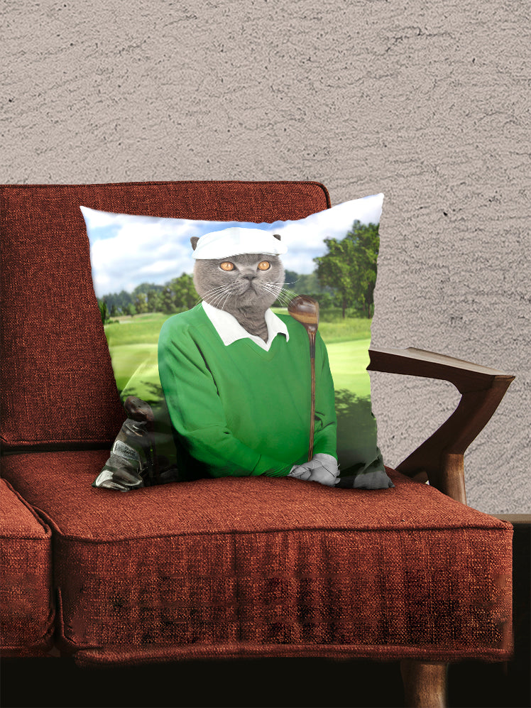 The Golfer Paw - Custom Pet Pillow
