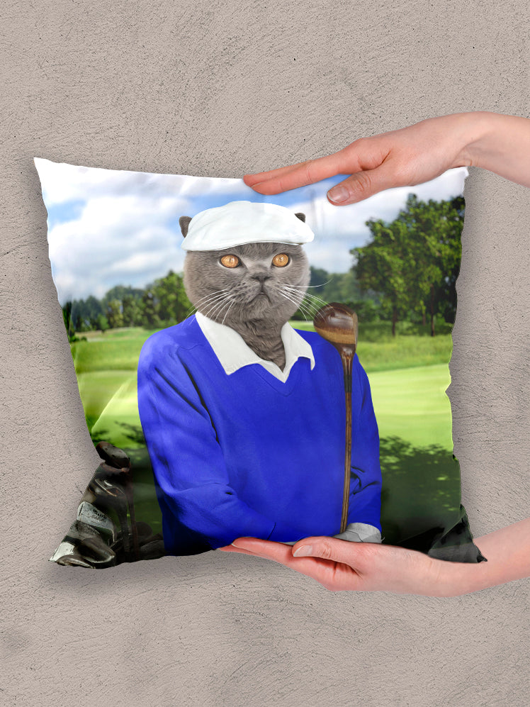 The Golfer Paw - Custom Pet Pillow