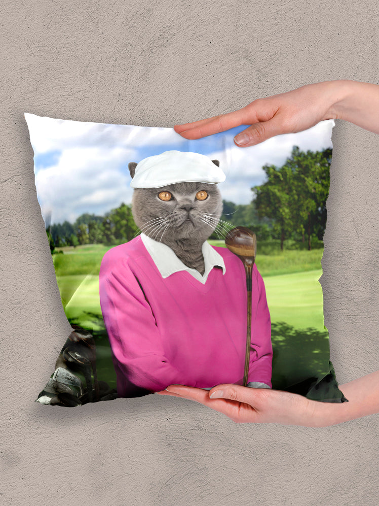 The Golfer Paw - Custom Pet Pillow