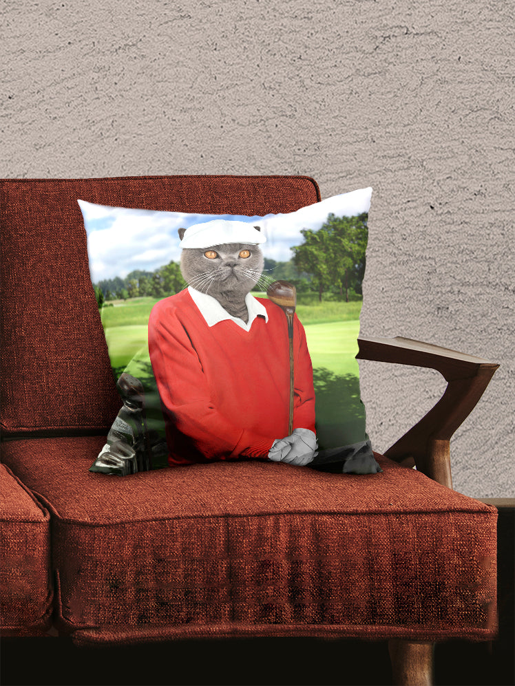 The Golfer Paw - Custom Pet Pillow