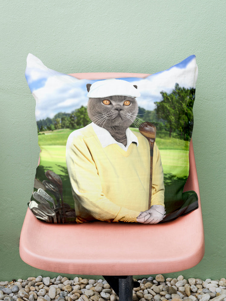 The Golfer Paw - Custom Pet Pillow