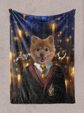 Load image into Gallery viewer, Harry Pawter - Custom Pet Blanket - NextGenPaws Pet Portraits