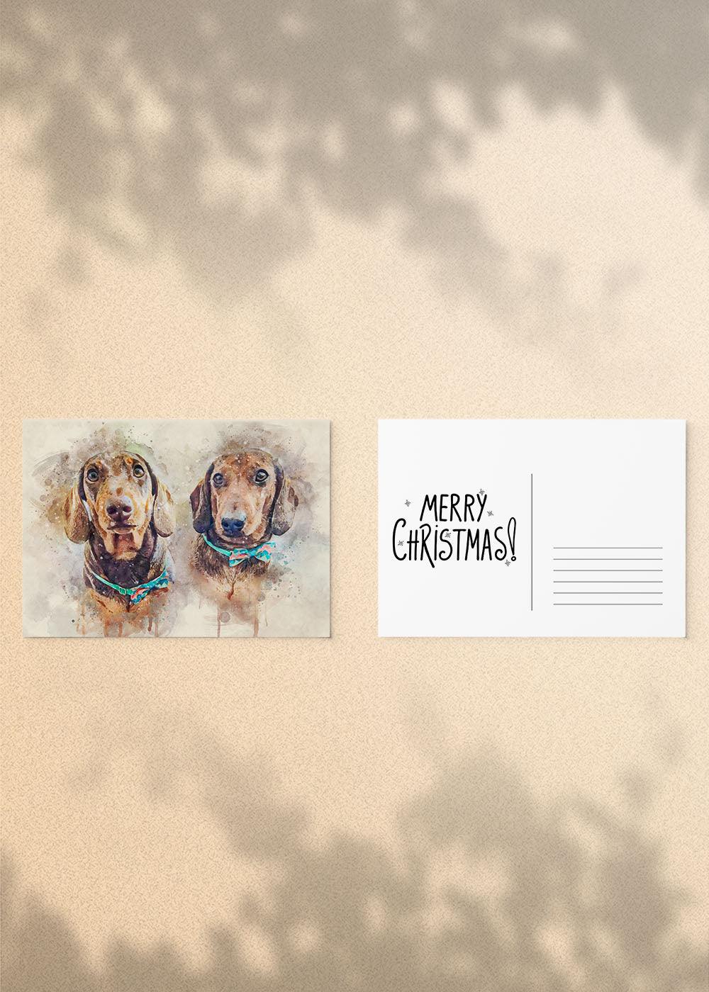 Christmas Card - Free Delivery - NextGenPaws Pet Portraits