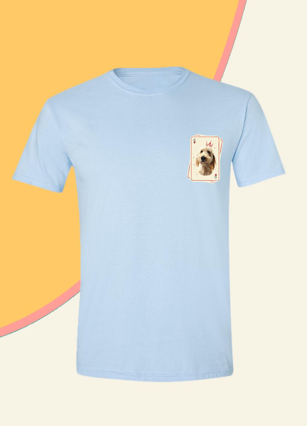 Queen Playing Cards Pocket - Unisex Custom Pet TShirt - NextGenPaws Pet Portraits
