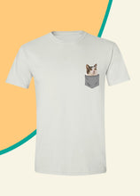 Load image into Gallery viewer, Minimalist Style Pocket - Custom Pet TShirt - NextGenPaws Pet Portraits