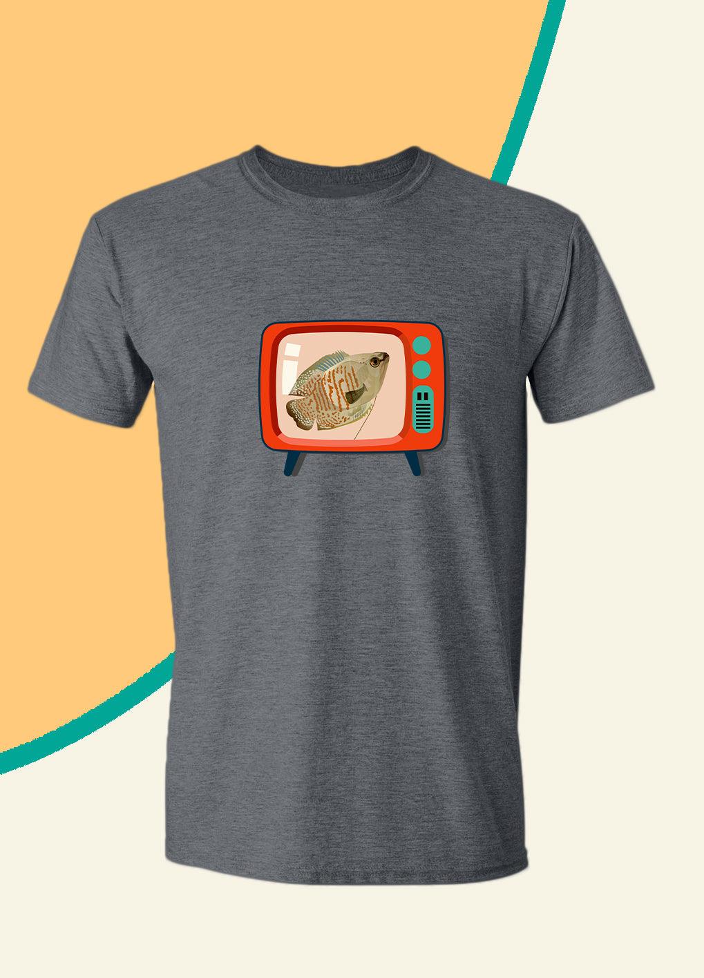 Retro TV - Unisex Custom Pet TShirt - NextGenPaws Pet Portraits