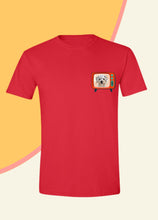 Load image into Gallery viewer, Retro TV Pocket - Unisex Custom Pet TShirt - NextGenPaws Pet Portraits