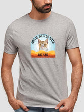 Load image into Gallery viewer, Life is Better With - Custom Pet Tshirt - NextGenPaws Pet Portraits