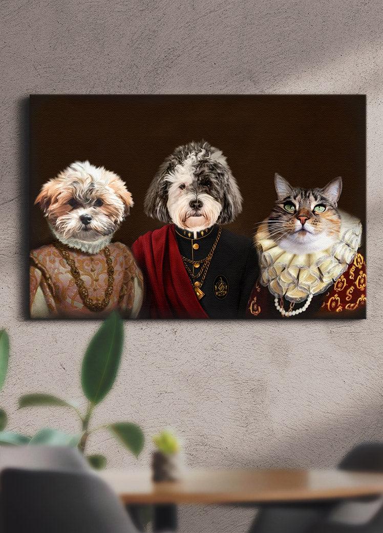 The Besties - Custom Sibling Pet Portrait - NextGenPaws Pet Portraits