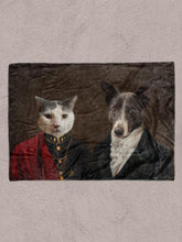 Load image into Gallery viewer, The Bourgeois Couple - Custom Sibling Pet Blanket - NextGenPaws Pet Portraits