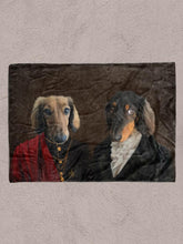 Load image into Gallery viewer, The Bourgeois Couple - Custom Sibling Pet Blanket - NextGenPaws Pet Portraits