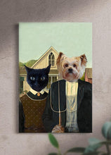 Load image into Gallery viewer, The Gothics - Custom Sibling Pet Portrait - NextGenPaws Pet Portraits