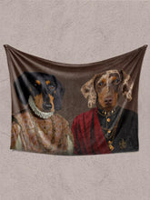 Load image into Gallery viewer, The Purple Couple - Custom Sibling Pet Blanket - NextGenPaws Pet Portraits