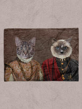 Load image into Gallery viewer, The Purple Couple - Custom Sibling Pet Blanket - NextGenPaws Pet Portraits