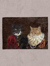 Load image into Gallery viewer, The Red Couple - Custom Sibling Pet Blanket - NextGenPaws Pet Portraits