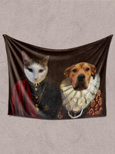 Load image into Gallery viewer, The Red Couple - Custom Sibling Pet Blanket - NextGenPaws Pet Portraits