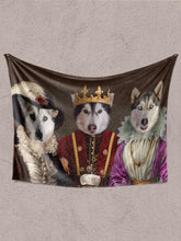 Load image into Gallery viewer, The Royals - Custom Sibling Pet Blanket - NextGenPaws Pet Portraits