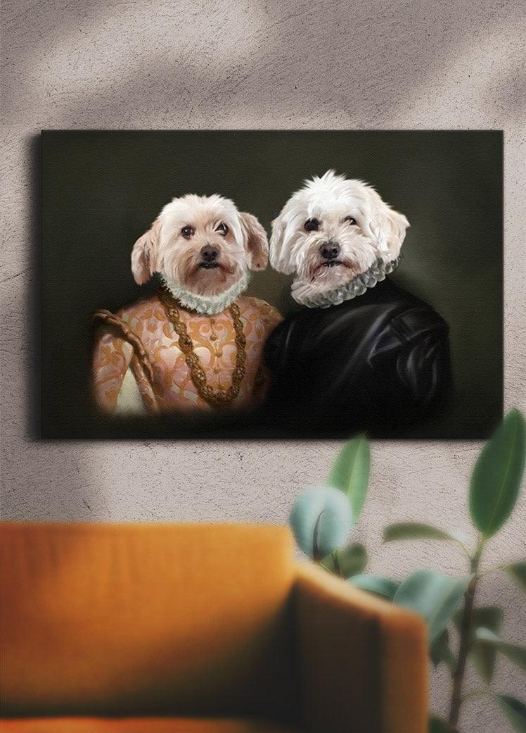 The Rulers - Custom Sibling Pet Portrait - NextGenPaws Pet Portraits