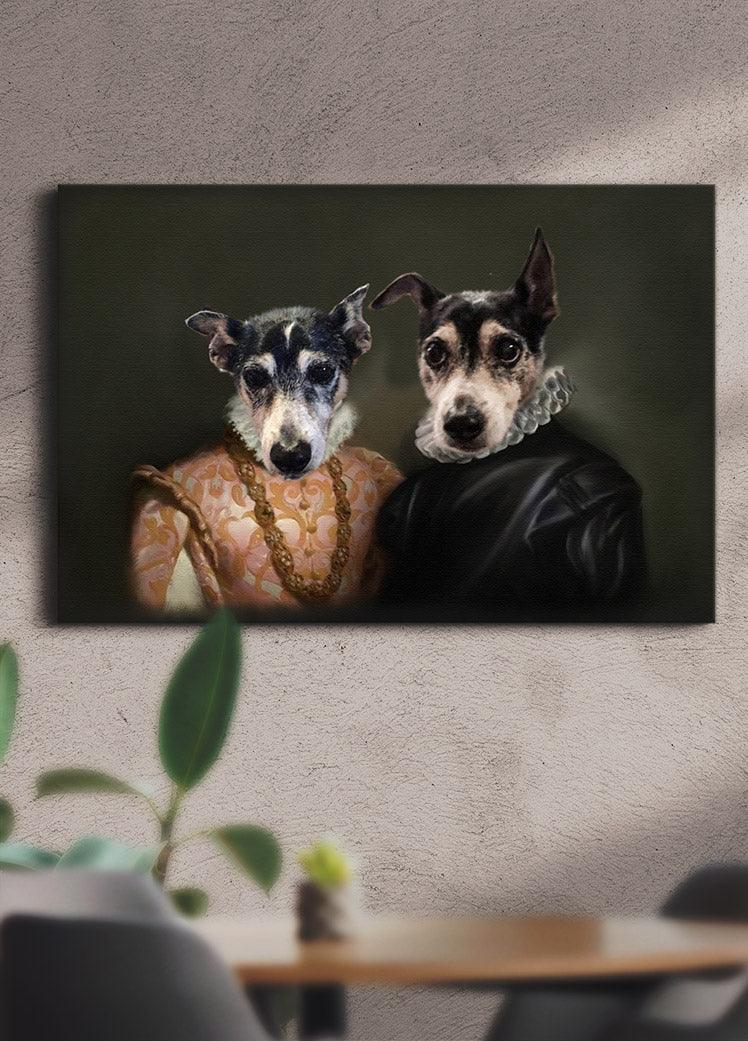 The Rulers - Custom Sibling Pet Portrait - NextGenPaws Pet Portraits