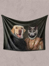 Load image into Gallery viewer, The Rulers - Custom Sibling Pet Blanket - NextGenPaws Pet Portraits