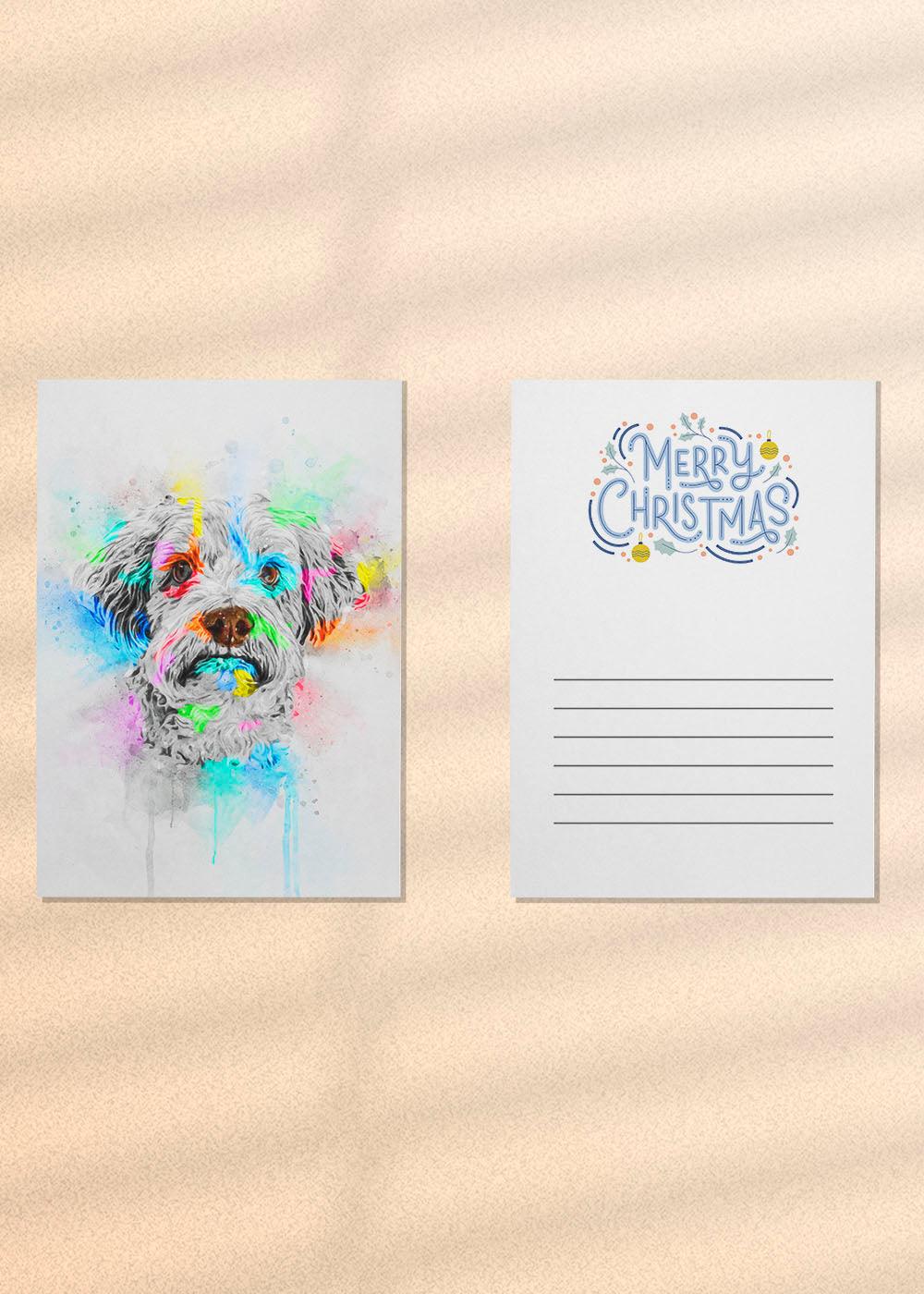 Christmas Card - Free Delivery - NextGenPaws Pet Portraits