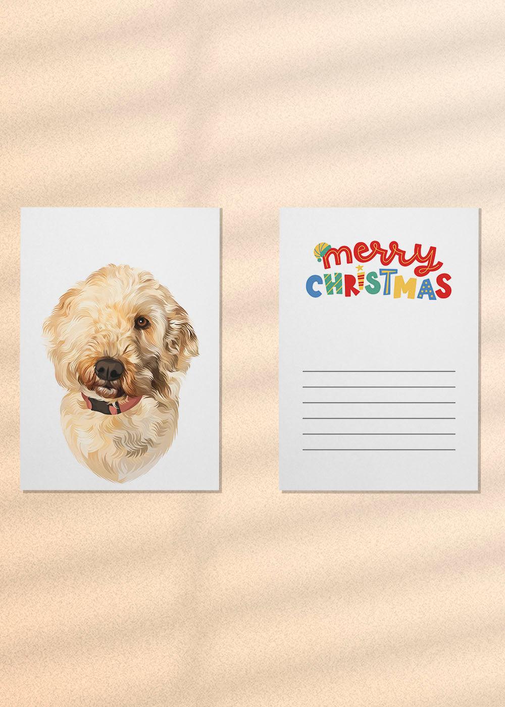 Christmas Card - Free Delivery - NextGenPaws Pet Portraits