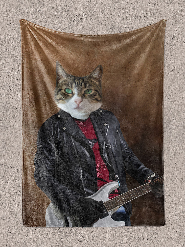 The Guitarist - Custom Pet Blanket