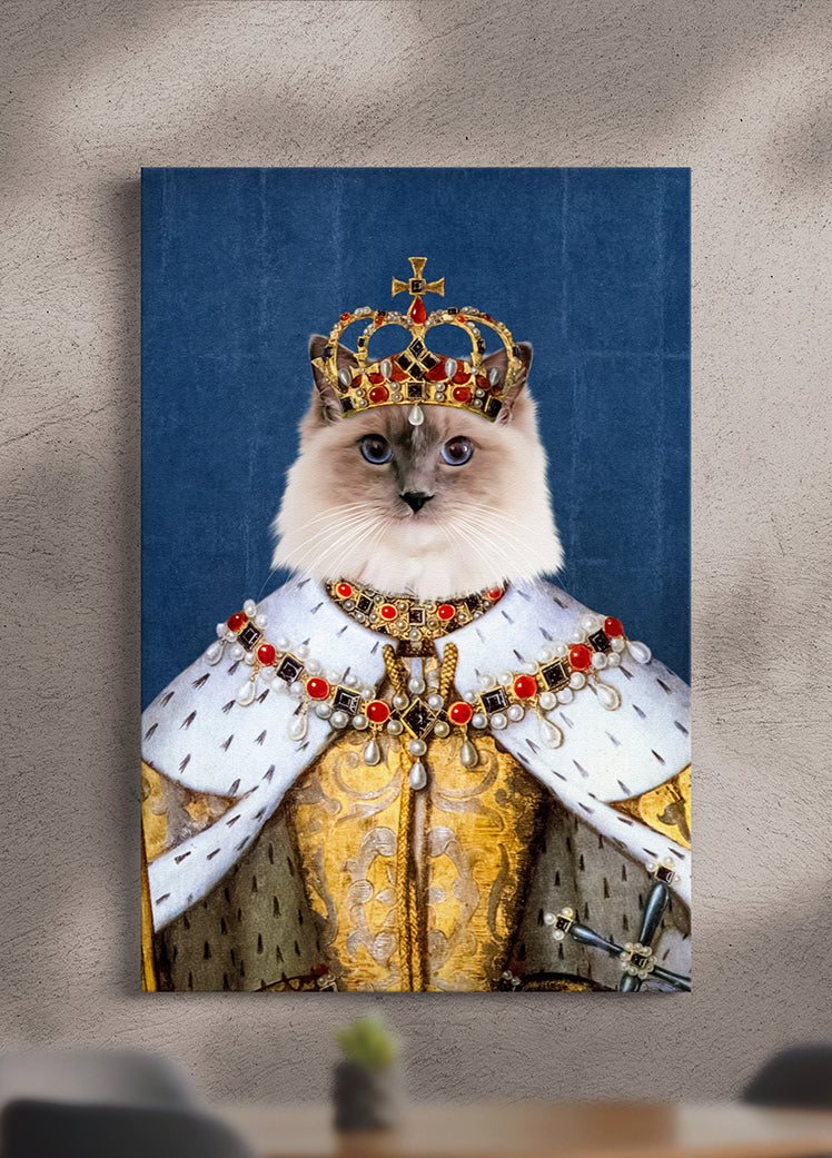 The Crowned Queen - Custom Pet Portrait