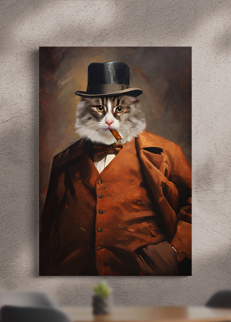 The Mobster - Custom Pet Portrait