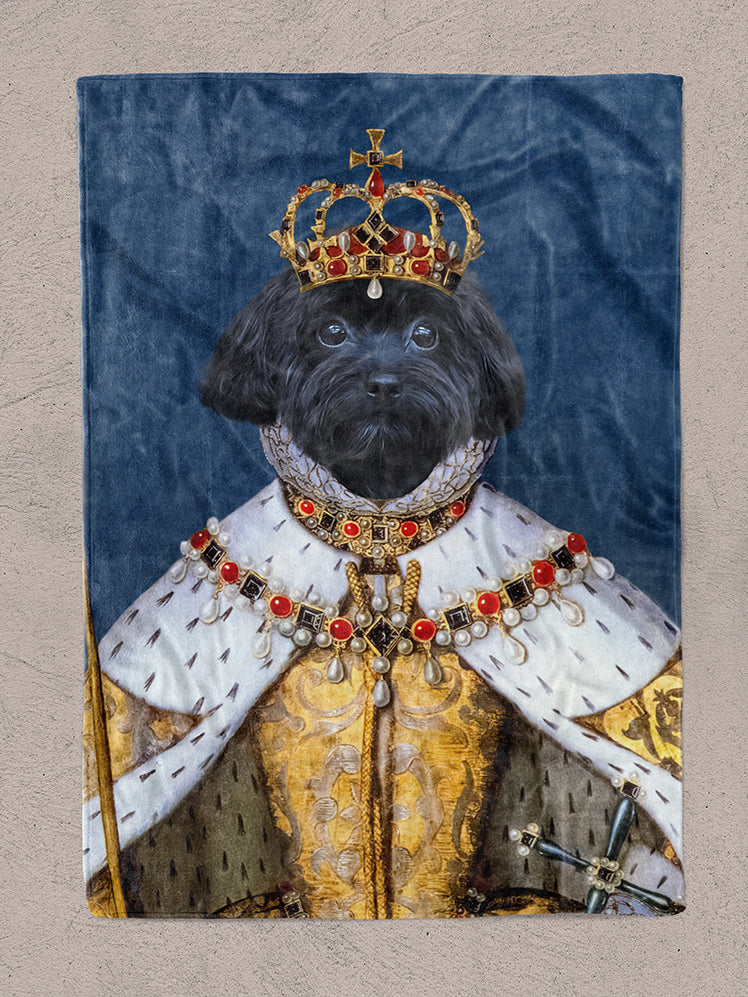 The Crowned Queen - Custom Pet Blanket