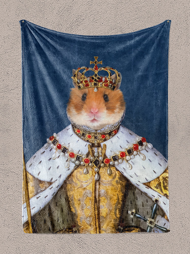 The Crowned Queen - Custom Pet Blanket