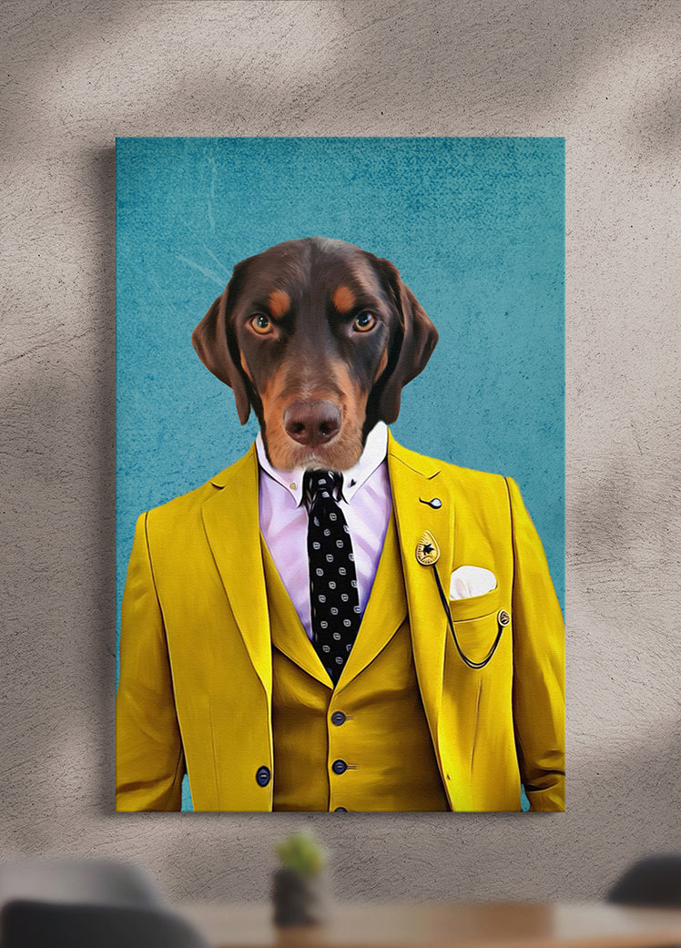 The Yellow Suit - Custom Pet Portrait