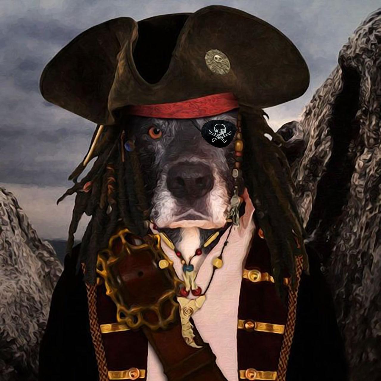 Pirate - Custom Pet Portrait - NextGenPaws Pet Portraits