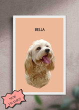 Load image into Gallery viewer, Minimalist Pet Portrait - Custom Pet Poster - NextGenPaws Pet Portraits
