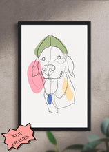 Load image into Gallery viewer, Line Art - Custom Pet Frames - NextGenPaws Pet Portraits
