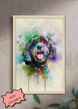 Load image into Gallery viewer, Colourful Painting - Custom Pet Frame - NextGenPaws Pet Portraits
