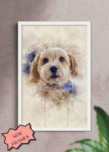 Load image into Gallery viewer, WaterColour - Custom Pet Poster - NextGenPaws Pet Portraits
