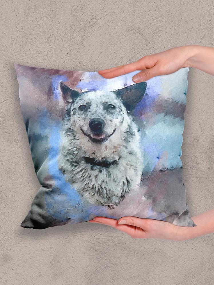 Abstract Oil Painting - Custom Pet Pillow - NextGenPaws Pet Portraits